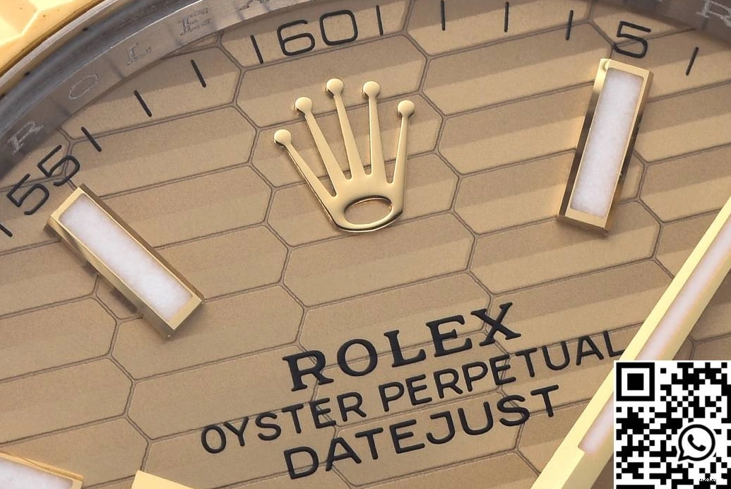 Factory Oyster Datejust Motif M126333-0020 Clean Rolex Dial Gold Band 1016